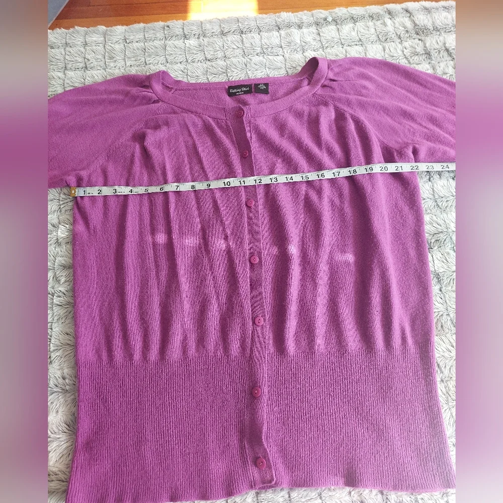 Brittany Black short-sleeved‎ cardigan size 22